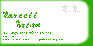marcell natan business card