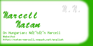 marcell natan business card